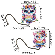 Load image into Gallery viewer, 2Pcs Owl DIY Diamond Painting Countertop Hooks for Home Office Decoration
