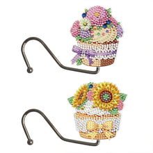 Load image into Gallery viewer, 2Pcs Flower Dessert DIY Diamond Painting Countertop Hooks for Home Office Decor
