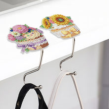 Load image into Gallery viewer, 2Pcs Flower Dessert DIY Diamond Painting Countertop Hooks for Home Office Decor
