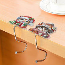 Load image into Gallery viewer, 2Pcs Xmas Cat DIY Diamond Painting Countertop Hooks for Home Office Decor
