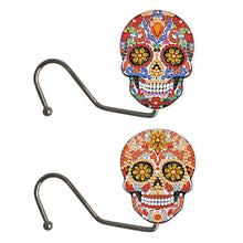 Load image into Gallery viewer, 2Pcs Skull DIY Diamond Painting Countertop Hooks for Home Office Decor
