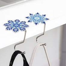 Load image into Gallery viewer, 2Pcs Snowflake DIY Diamond Painting Countertop Hooks for Home Office Decor
