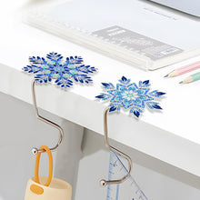 Load image into Gallery viewer, 2Pcs Snowflake DIY Diamond Painting Countertop Hooks for Home Office Decor
