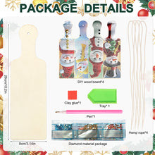 Load image into Gallery viewer, 4Pcs Christmas Snowman Diamond Painting Serving Tray for Countertop Decor
