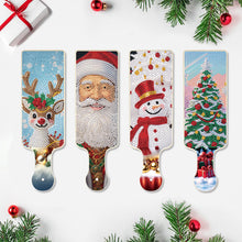 Load image into Gallery viewer, 4Pcs Christmas Elements Diamond Painting Serving Tray for Countertop Decor
