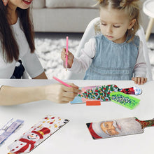Load image into Gallery viewer, 4Pcs Christmas Elements Diamond Painting Serving Tray for Countertop Decor
