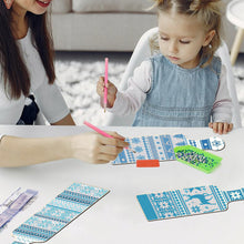 Load image into Gallery viewer, 4Pcs Winter Snowflake Diamond Painting Serving Tray for Countertop Decor
