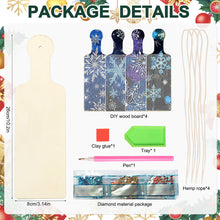 Load image into Gallery viewer, 4Pcs Winter Snowflake Diamond Painting Serving Tray for Countertop Decor
