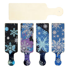 Load image into Gallery viewer, 4Pcs Winter Snowflake Diamond Painting Serving Tray for Countertop Decor
