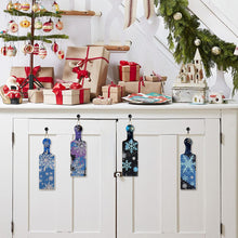 Load image into Gallery viewer, 4Pcs Winter Snowflake Diamond Painting Serving Tray for Countertop Decor
