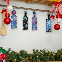 Load image into Gallery viewer, 4Pcs Winter Snowflake Diamond Painting Serving Tray for Countertop Decor
