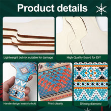 Load image into Gallery viewer, 4Pcs Winter Snowflake Diamond Painting Serving Tray for Countertop Decor
