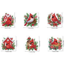 Load image into Gallery viewer, 6Pcs Acrylic Cake Diamond Art Fridge Magnet Diamond Painting Refrigerator Magnet
