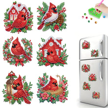 Load image into Gallery viewer, 6Pcs Acrylic Cake Diamond Art Fridge Magnet Diamond Painting Refrigerator Magnet
