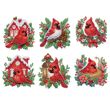 Load image into Gallery viewer, 6Pcs Acrylic Cake Diamond Art Fridge Magnet Diamond Painting Refrigerator Magnet
