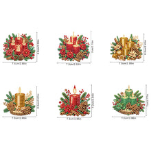 Load image into Gallery viewer, 6Pcs Acrylic Cake Diamond Art Fridge Magnet Diamond Painting Refrigerator Magnet
