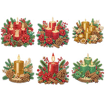 Load image into Gallery viewer, 6Pcs Acrylic Cake Diamond Art Fridge Magnet Diamond Painting Refrigerator Magnet
