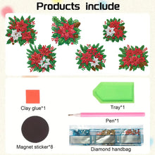 Load image into Gallery viewer, 6Pcs Acrylic Cake Diamond Art Fridge Magnet Diamond Painting Refrigerator Magnet
