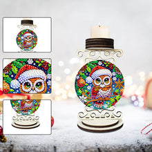 Load image into Gallery viewer, Wooden Special Shaped Christmas Diamond Painting Candle Holder for Home Decor

