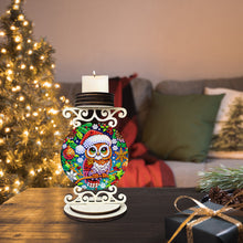 Load image into Gallery viewer, Wooden Special Shaped Christmas Diamond Painting Candle Holder for Home Decor
