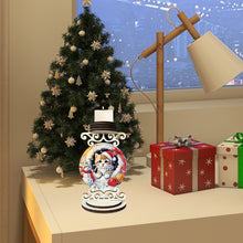 Load image into Gallery viewer, Wooden Special Shaped Christmas Diamond Painting Candle Holder for Home Decor
