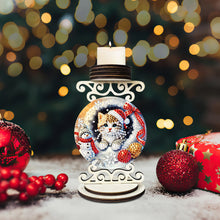Load image into Gallery viewer, Wooden Special Shaped Christmas Diamond Painting Candle Holder for Home Decor
