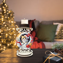 Load image into Gallery viewer, Wooden Special Shaped Christmas Diamond Painting Candle Holder for Home Decor
