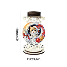 Load image into Gallery viewer, Wooden Special Shaped Christmas Diamond Painting Candle Holder for Home Decor
