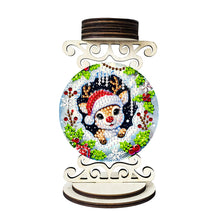 Load image into Gallery viewer, Wooden Special Shaped Christmas Diamond Painting Candle Holder for Home Decor
