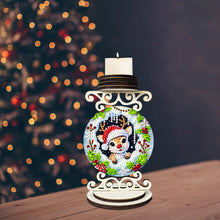 Load image into Gallery viewer, Wooden Special Shaped Christmas Diamond Painting Candle Holder for Home Decor
