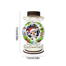 Load image into Gallery viewer, Wooden Special Shaped Christmas Diamond Painting Candle Holder for Home Decor
