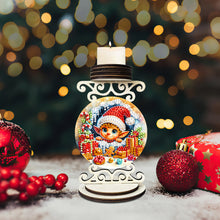 Load image into Gallery viewer, Wooden Special Shaped Christmas Diamond Painting Candle Holder for Home Decor
