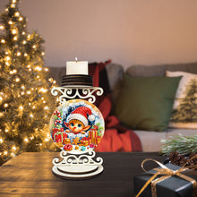 Load image into Gallery viewer, Wooden Special Shaped Christmas Diamond Painting Candle Holder for Home Decor
