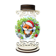 Load image into Gallery viewer, Wooden Special Shaped Christmas Diamond Painting Candle Holder for Home Decor
