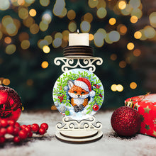 Load image into Gallery viewer, Wooden Special Shaped Christmas Diamond Painting Candle Holder for Home Decor
