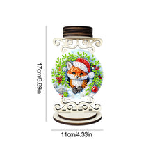 Load image into Gallery viewer, Wooden Special Shaped Christmas Diamond Painting Candle Holder for Home Decor
