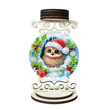 Load image into Gallery viewer, Wooden Special Shaped Christmas Diamond Painting Candle Holder for Home Decor
