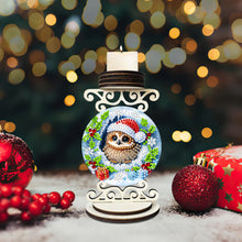 Load image into Gallery viewer, Wooden Special Shaped Christmas Diamond Painting Candle Holder for Home Decor
