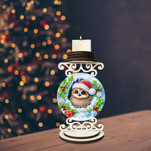Load image into Gallery viewer, Wooden Special Shaped Christmas Diamond Painting Candle Holder for Home Decor
