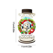 Load image into Gallery viewer, Wooden Special Shaped Christmas Diamond Painting Candle Holder for Home Decor
