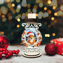 Load image into Gallery viewer, Wooden Special Shaped Christmas Diamond Painting Candle Holder for Home Decor
