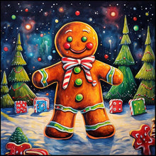 Load image into Gallery viewer, Diamond Painting - Full Round - Christmas gingerbread man (40*40CM)
