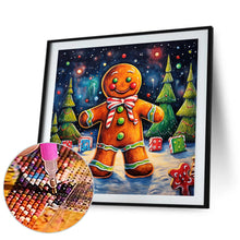 Load image into Gallery viewer, Diamond Painting - Full Round - Christmas gingerbread man (40*40CM)
