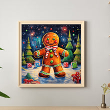 Load image into Gallery viewer, Diamond Painting - Full Round - Christmas gingerbread man (40*40CM)
