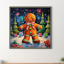 Load image into Gallery viewer, Diamond Painting - Full Round - Christmas gingerbread man (40*40CM)
