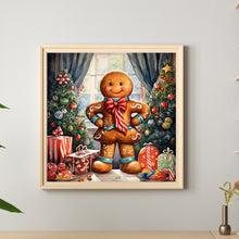 Load image into Gallery viewer, Diamond Painting - Full Round - Christmas gingerbread man (40*40CM)
