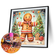 Load image into Gallery viewer, Diamond Painting - Full Round - Christmas gingerbread man (40*40CM)
