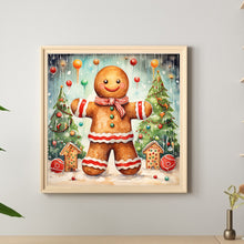 Load image into Gallery viewer, Diamond Painting - Full Round - Christmas gingerbread man (40*40CM)
