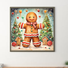 Load image into Gallery viewer, Diamond Painting - Full Round - Christmas gingerbread man (40*40CM)
