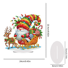 Load image into Gallery viewer, Acrylic Special Shape Christmas Goblin and Elk Desktop Diamond Art Kits

